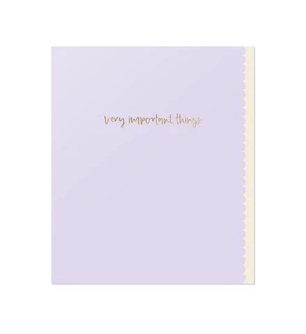 Very Important Things / Singature Notebook