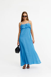Lola Dress - Blue Azure