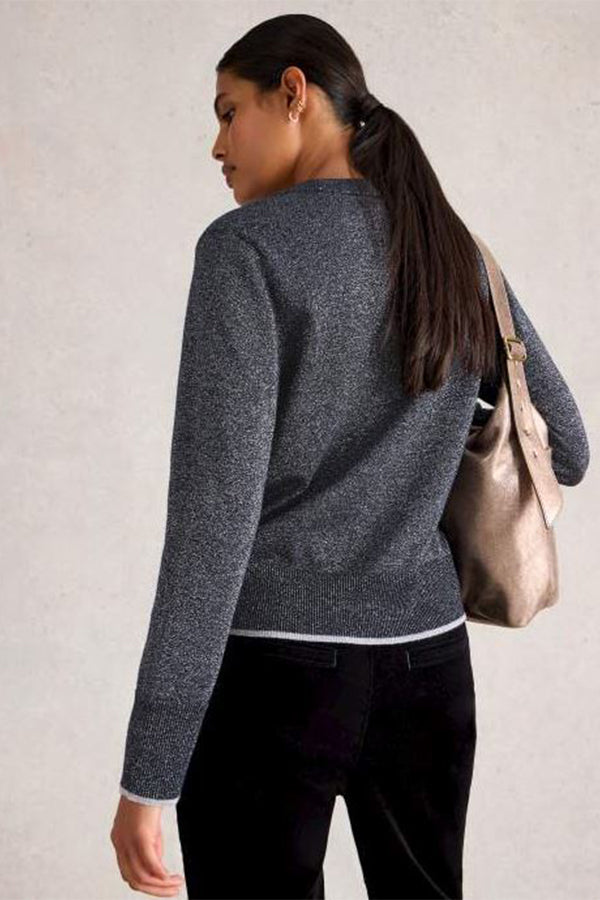 Katie Sparkle Jumper- Dark Navy