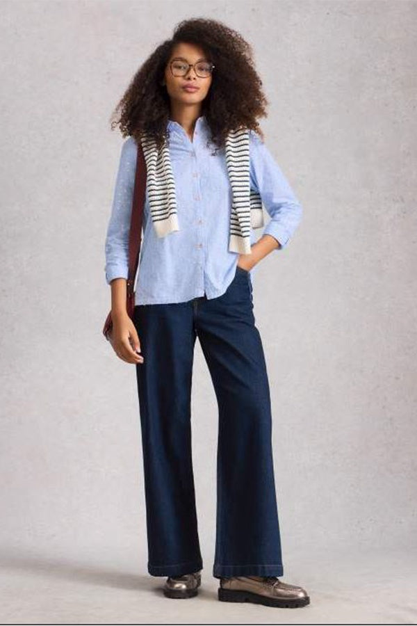 Sophie Metallic Shirt- Blue Multi