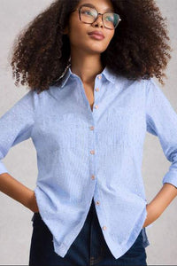 Sophie Metallic Shirt- Blue Multi