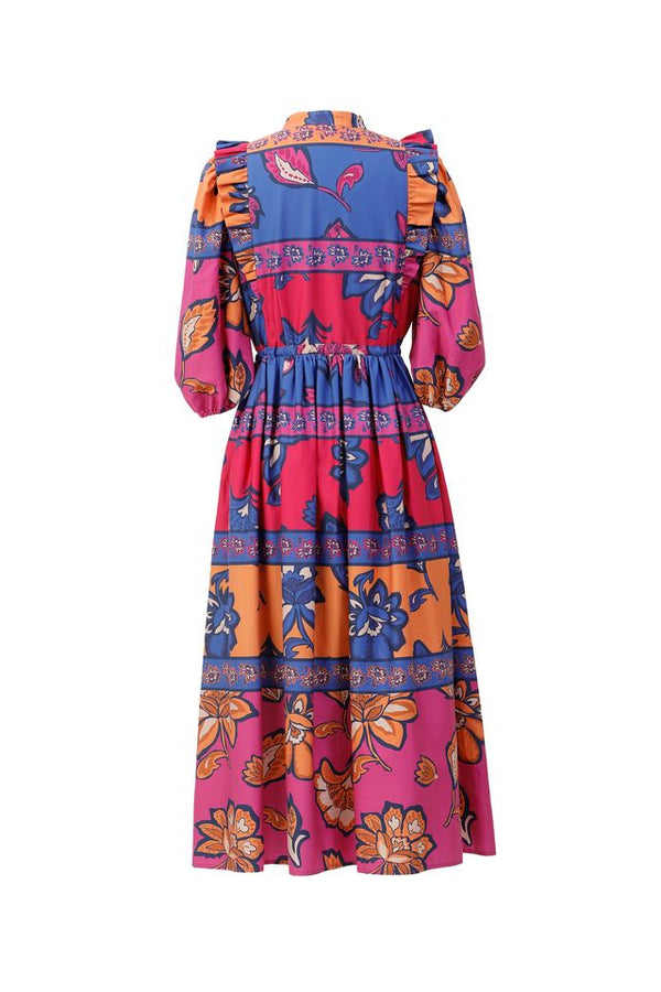 Sabrina Print Dress- Multi