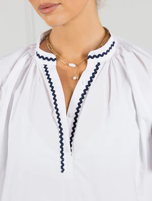 Valentina Shirt - White Free Size