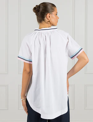 Valentina Shirt - White Free Size