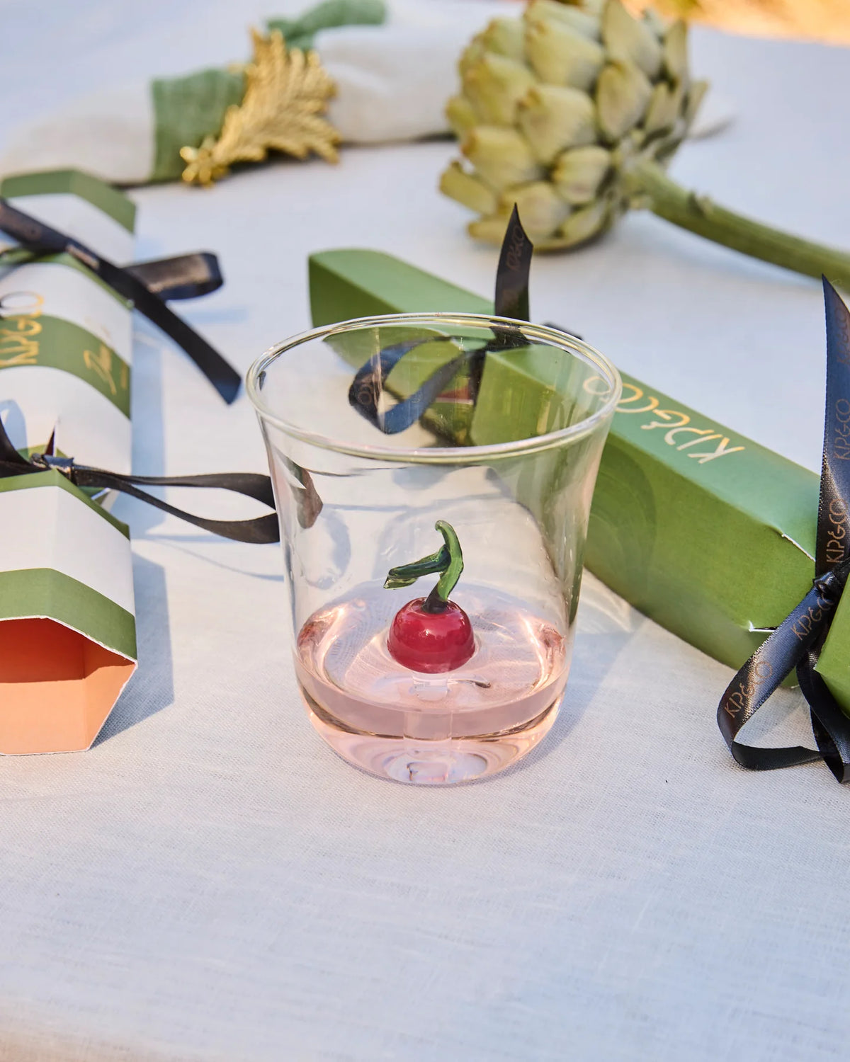 Cherry on Top Carafe and Glass