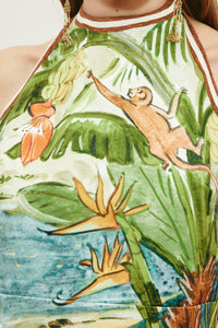 Toucan Tango Halter Mini Dress