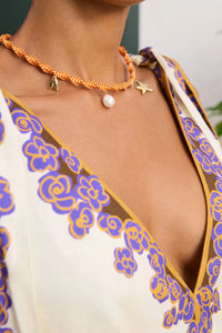 Calypso Macrame Charm Necklace