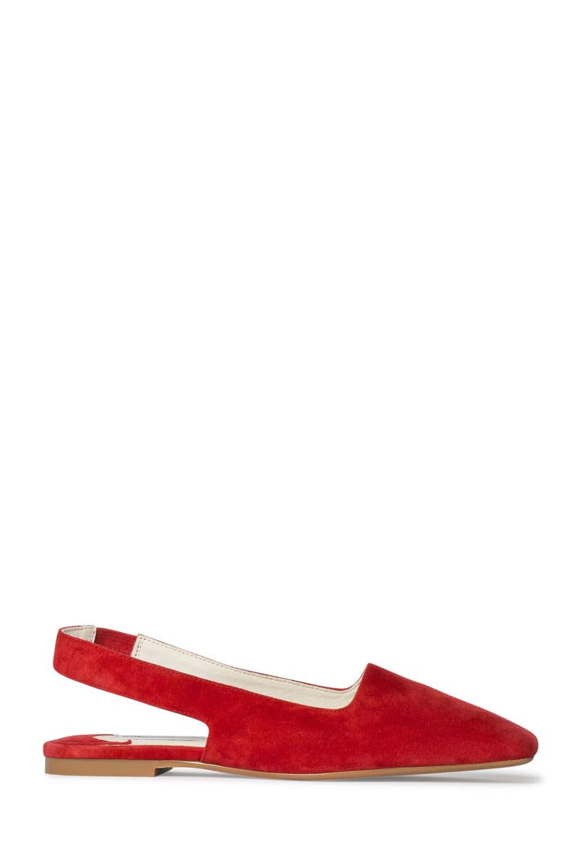 allure sling back / crimson
