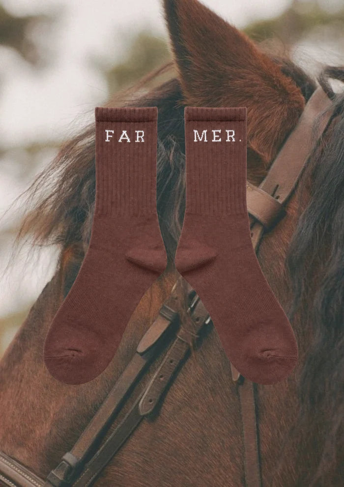 Chocolate FAR MER Boot Socks