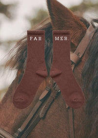 Chocolate FAR MER Boot Socks