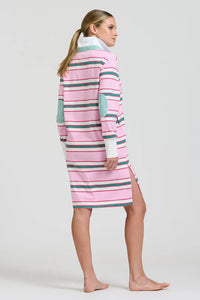 Rugby Summer Dress- Pink Multi Stripe
