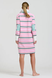 Rugby Summer Dress- Pink Multi Stripe
