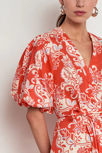 Focus Dress - Tangerine Feild