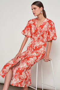 Focus Dress - Tangerine Feild