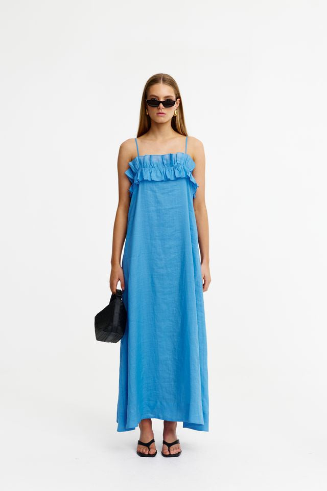 Lola Dress - Blue Azure
