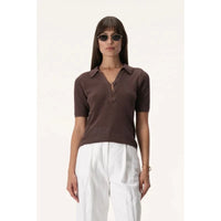 Haigh Knit Top - Chocolate