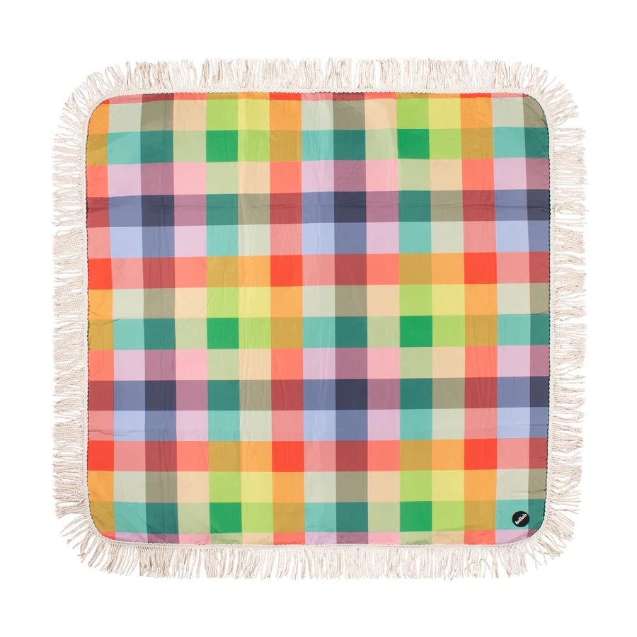 Holiday Fringed Picnic Mat Sage and Clare x Kollab Aida