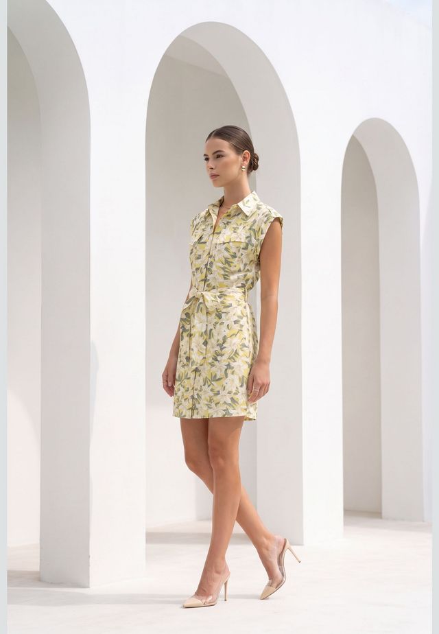 NOVA Printed Short Dress