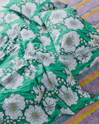 Tumbling Flowers Organic Cotton Pillowcases Std Set / 2p