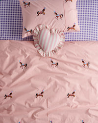 Circus Pony Embroidered Cotton Pillowcase 1P