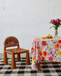 Field Of Deams In Colour Round Linen Tablecloth