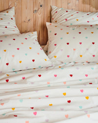 I Heart You Organic Fitted Sheet / Double