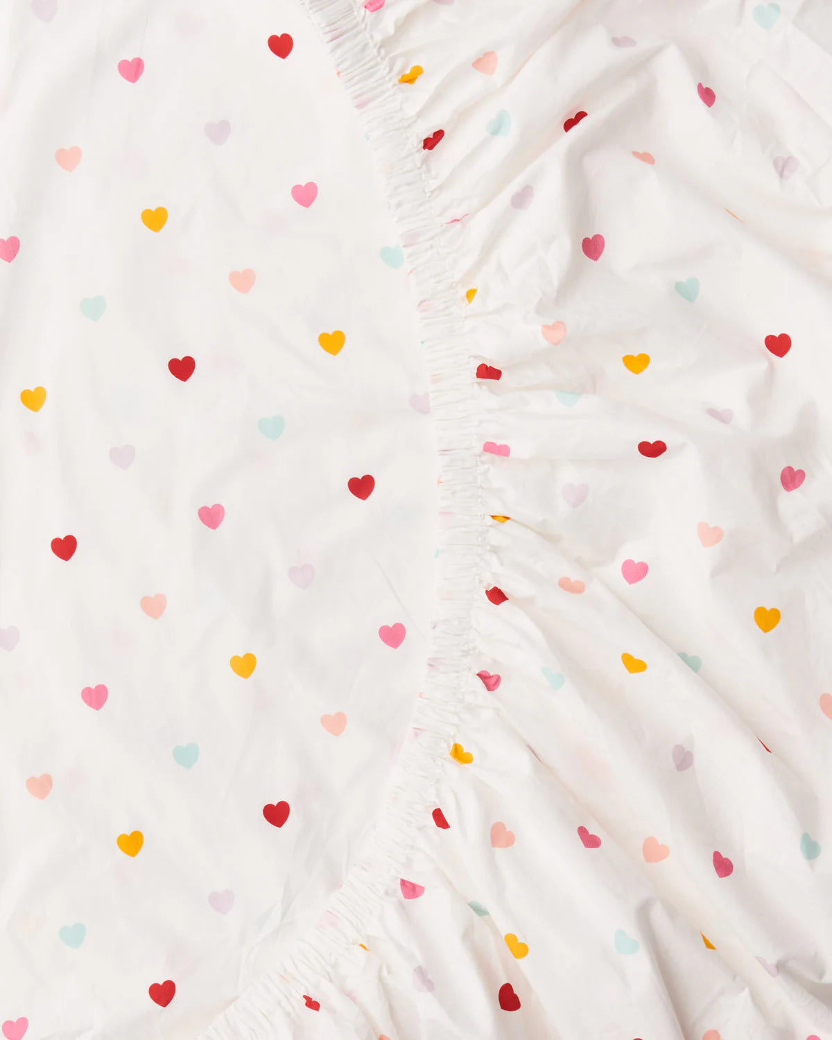 I Heart You Organic Fitted Sheet / Double