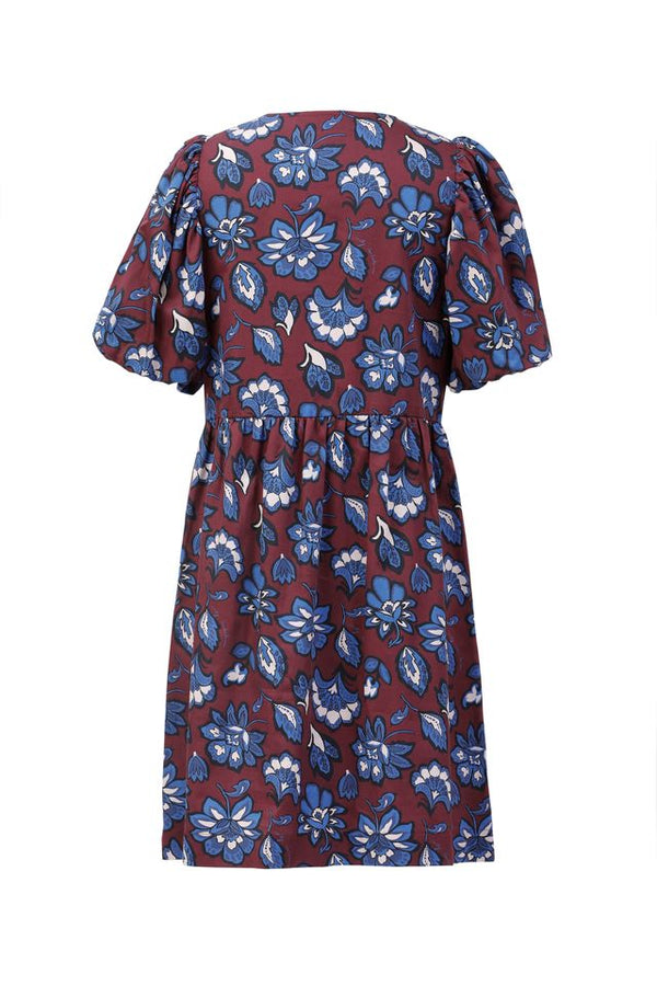 Sarina Print Mix Dress- Tanny Port
