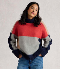 Mary Colourblock Jumper- Grey Multi