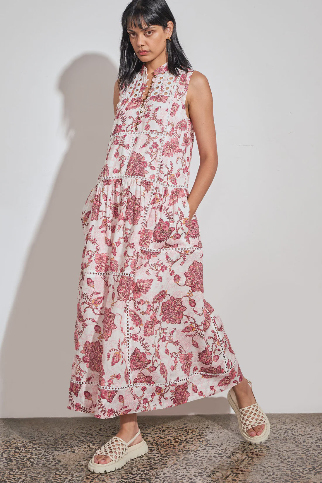 Linger Dress - Rose Paisley