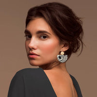 Murdie Morris Wild Dog Bell Circle Earrings