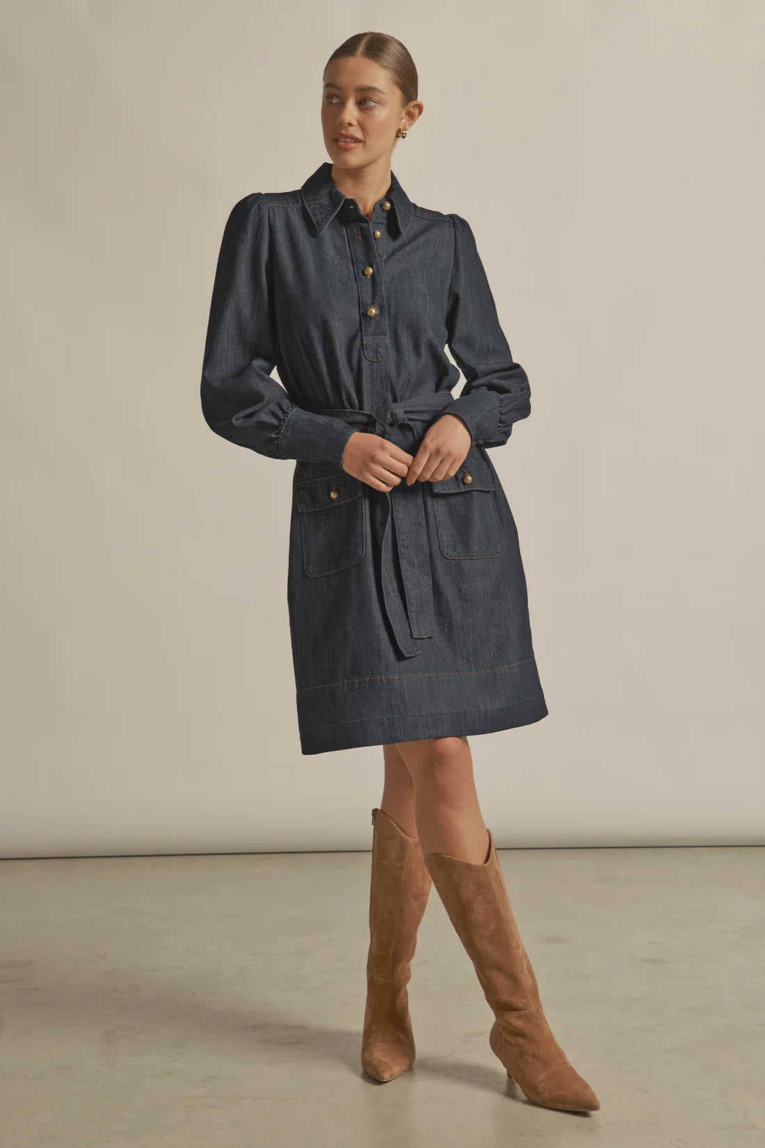 Opal Dress- Dark Denim