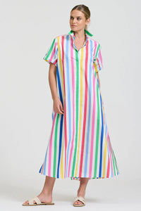 The Lucy Dress- Fiesta Stripe