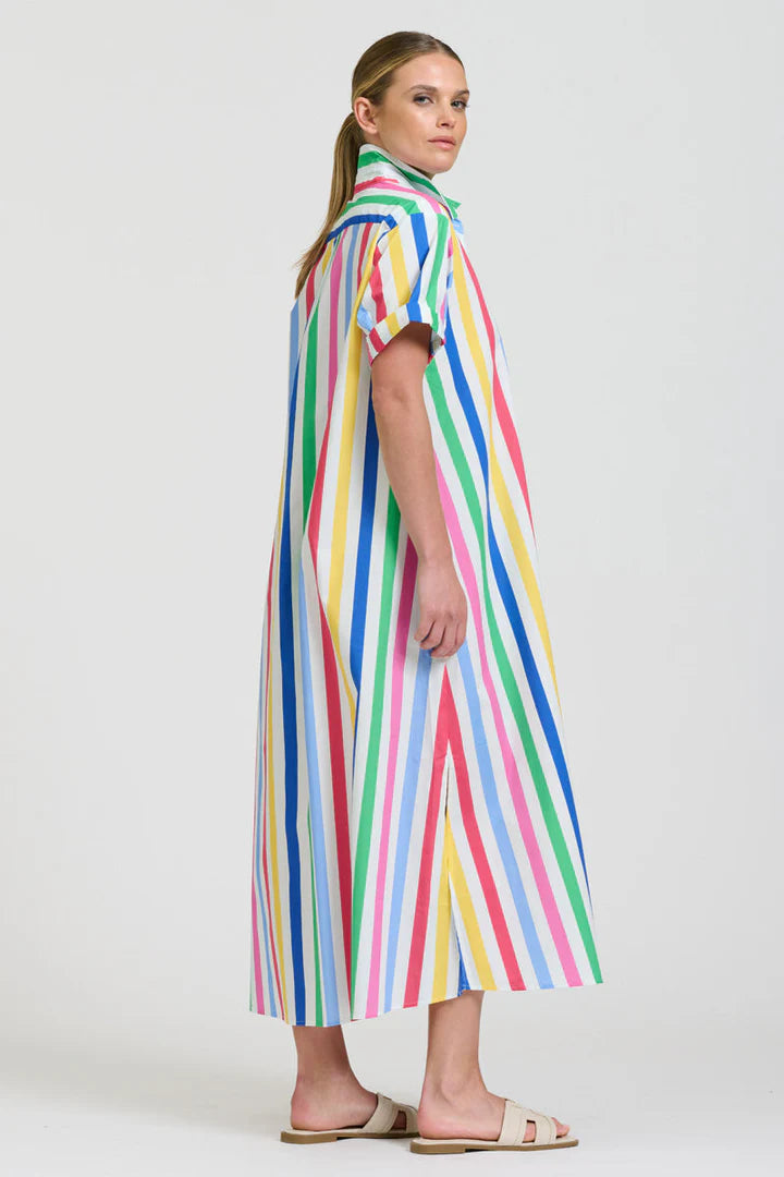 The Lucy Dress- Fiesta Stripe