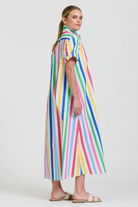 The Lucy Dress- Fiesta Stripe