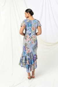 Ashley Dress- Sky Thistle