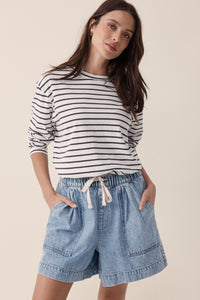 Relaxed Everyday Short - Vinatge Blue