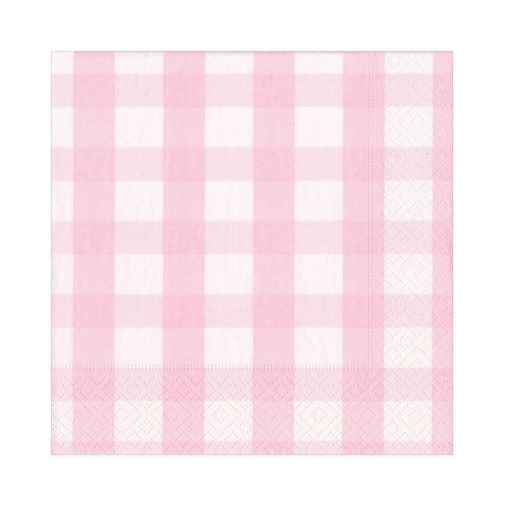 Pink Gingham Lunch Napkins
