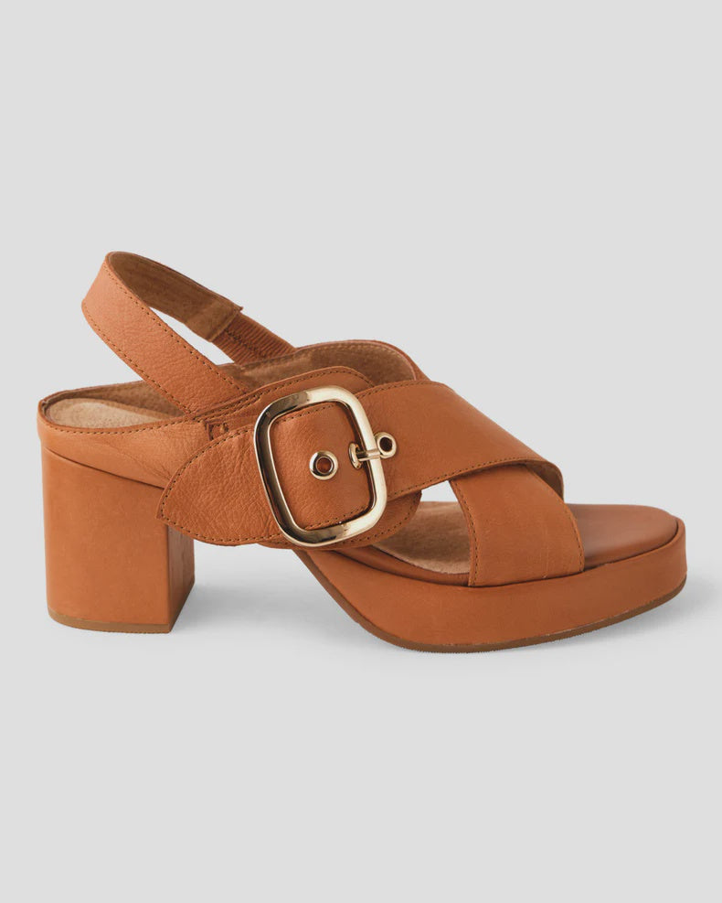 Hart Leather Heel - Coconut Tan