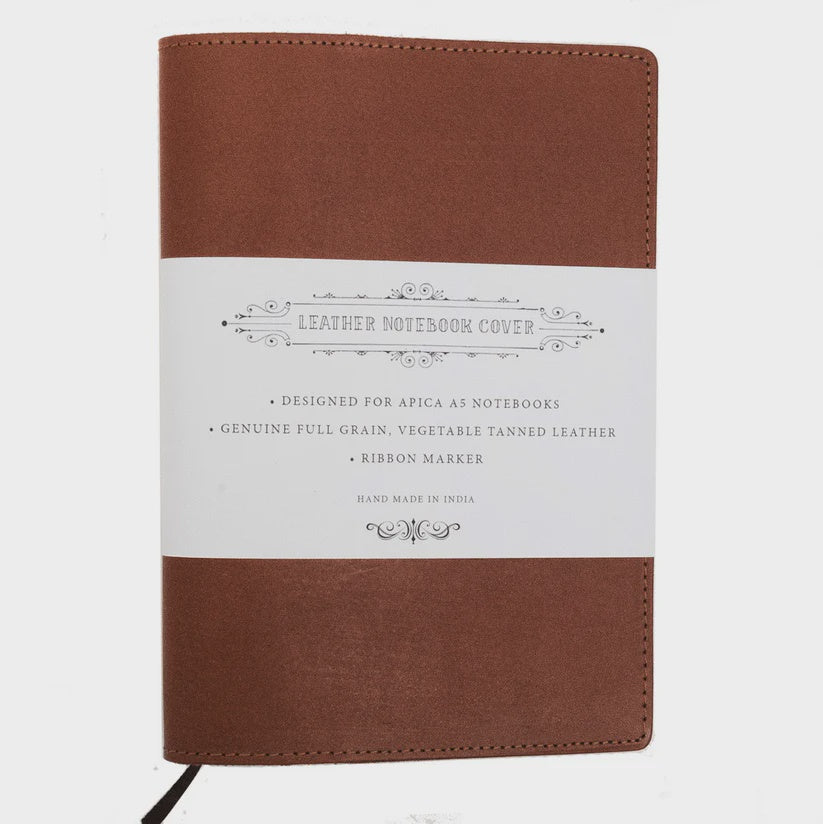 A5 Leather Jacket Notebook Tan