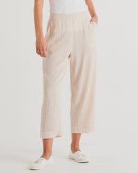 Parker Pant - Natural Stripe