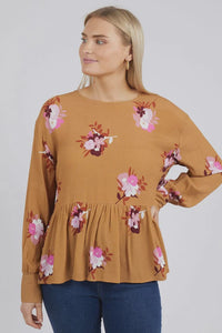 Butterscotch Posy Floral Blouse