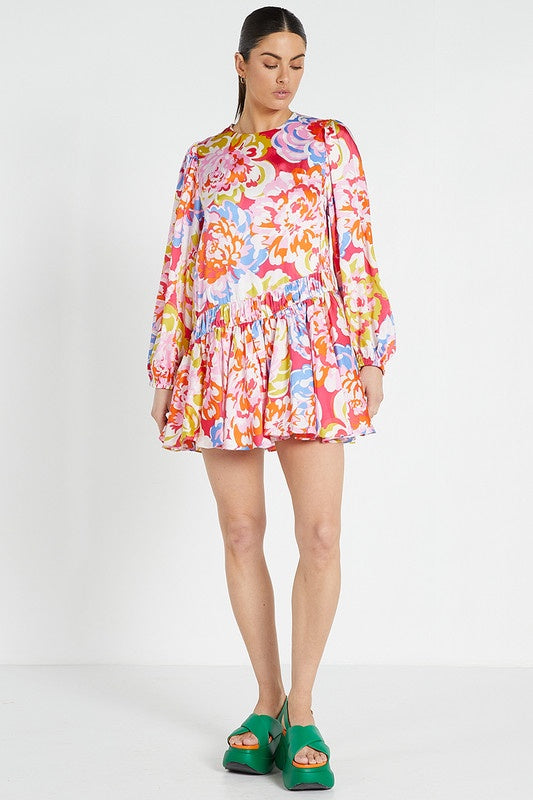 Flounce Mini Dress