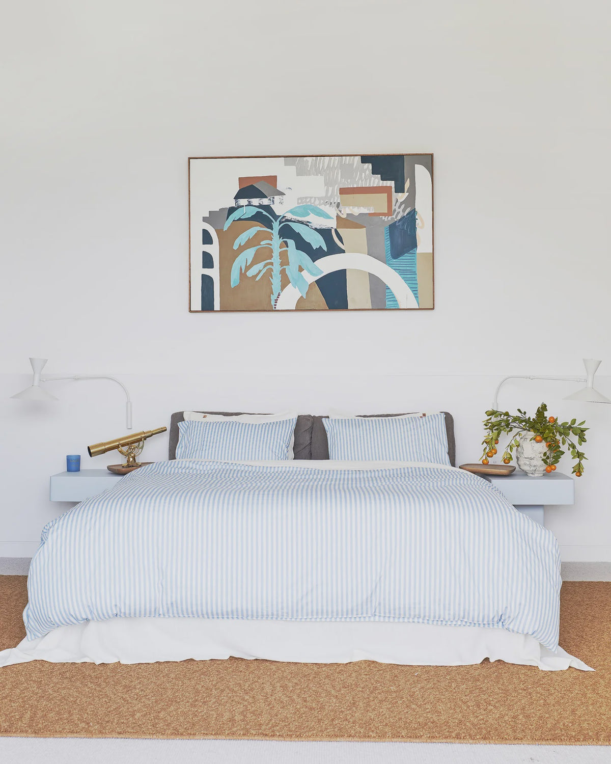 Seaside Stripe Quilt Cover / King