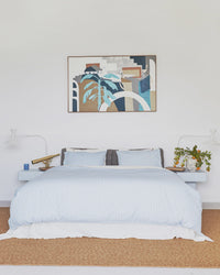 Seaside Stripe Quilt Cover / King