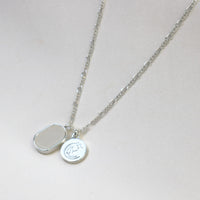 Moonstone Necklace Silver