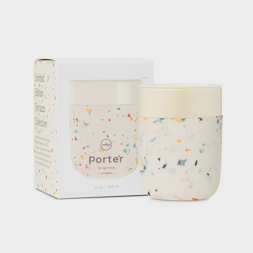 Porter Ceramic Mug Terrazzzo 355ml - Cream