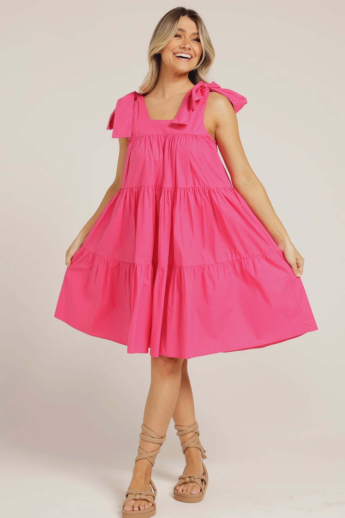 Swing Dress / Hot Pink
