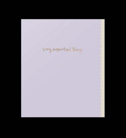 Very Important Things / Singature Notebook