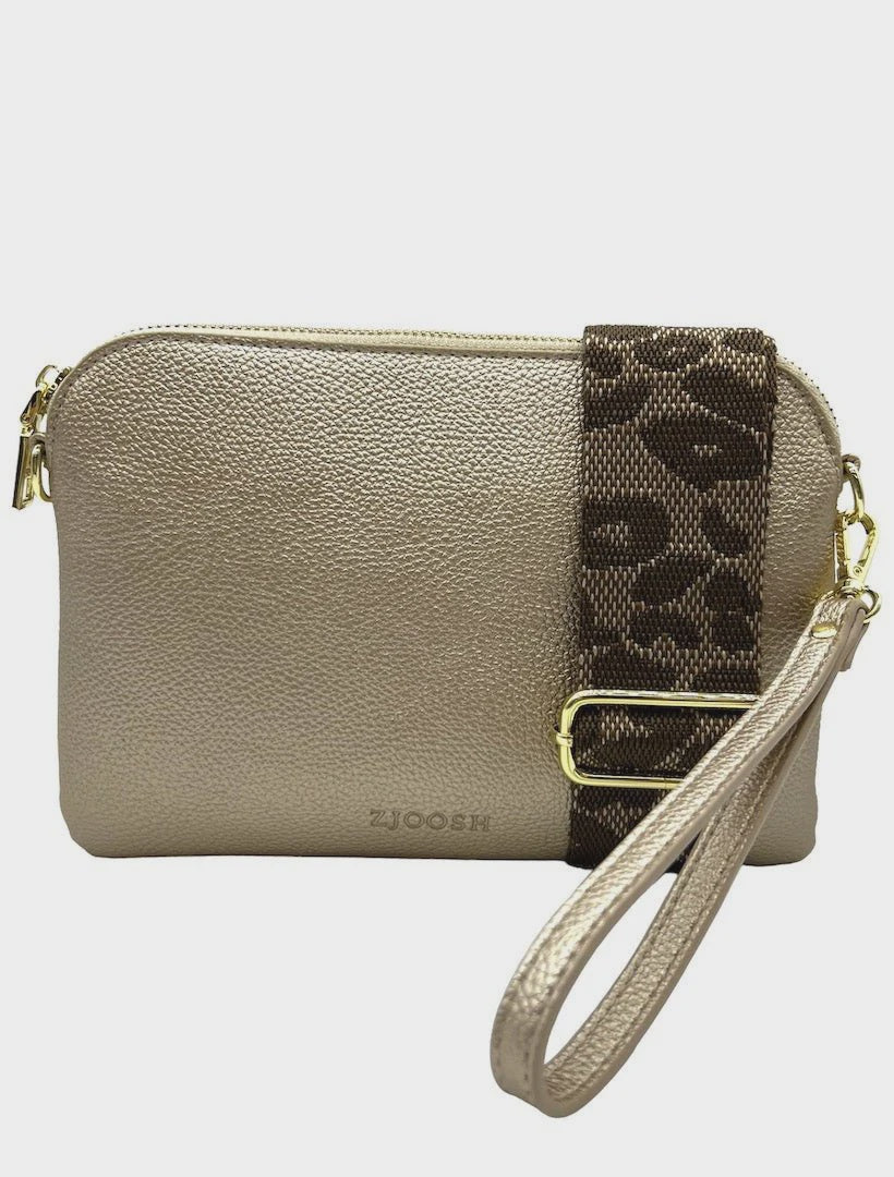 Hugo Cross Body Bag Gold